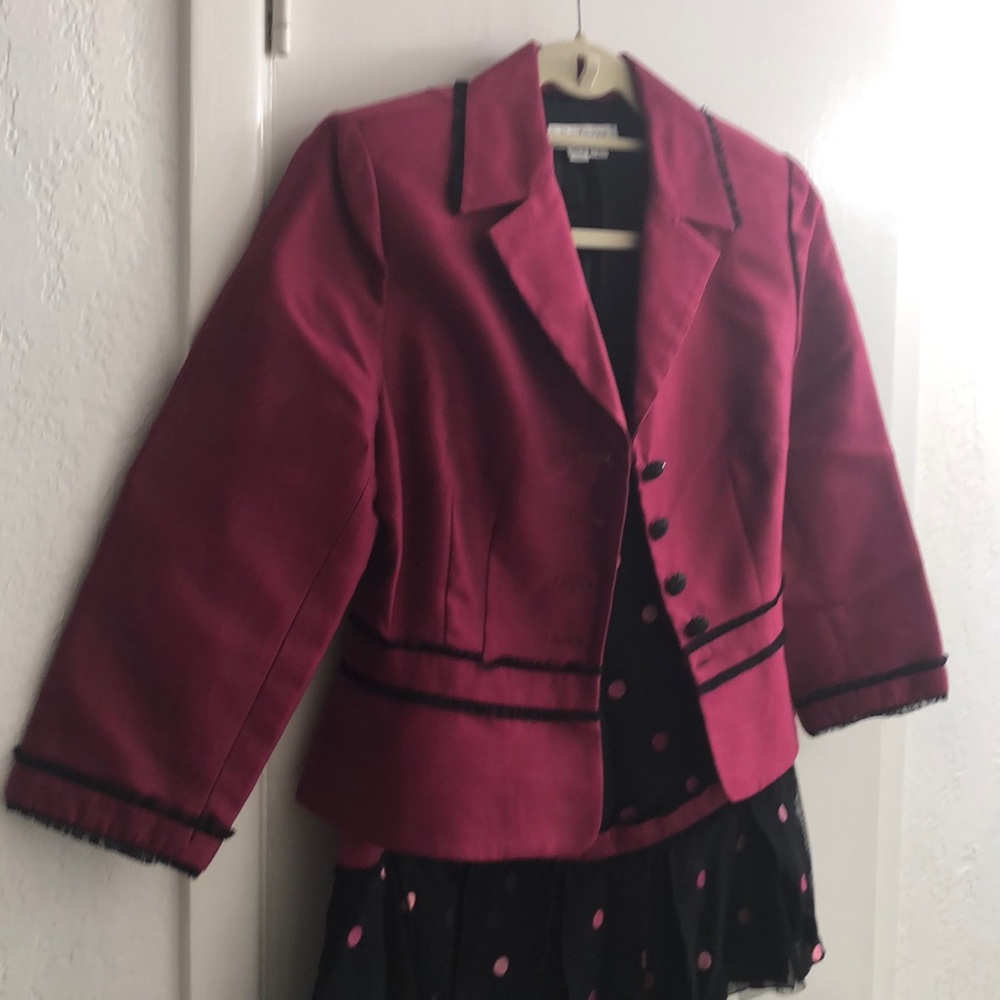 Kay Unger jacket and skirt